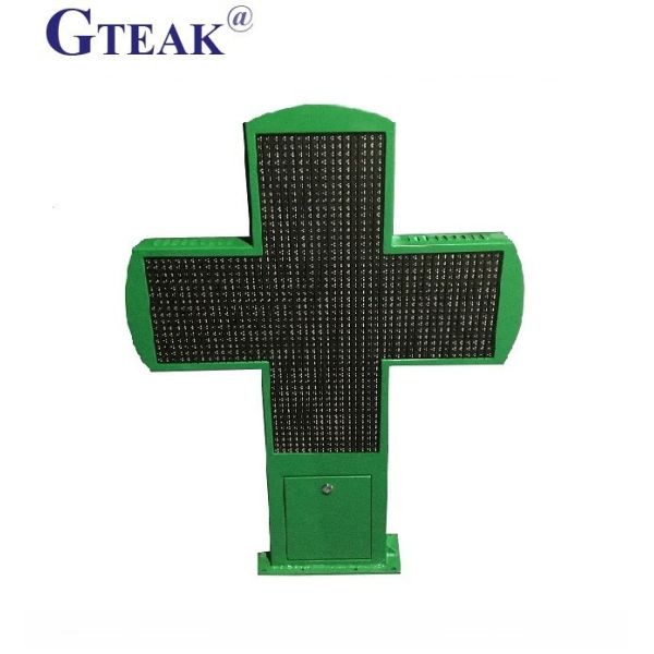 Double sided Customized outdoor led pharmacy cross sign,cross light display for