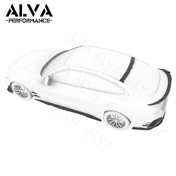 Excellent Fitment MiW Design Rear Bumper Diffuser Dry Carbon Fiber Aero Body Kits Lightweight Performance BMW I4