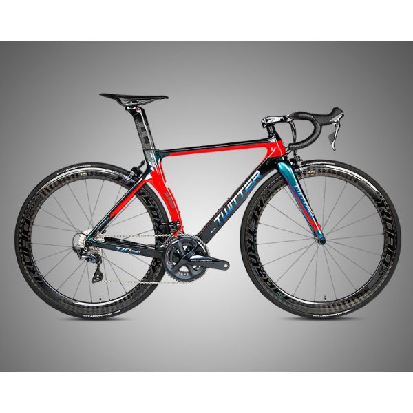 Multi Color Carbon Fiber Road Bike R8000 Groupset Long Range High Carbon