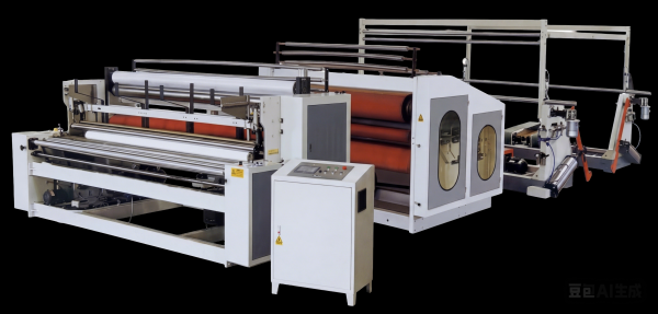 Fully Automatic Toilet Paper Rewinding Machine PLC Control Tissue Paper Rewinder