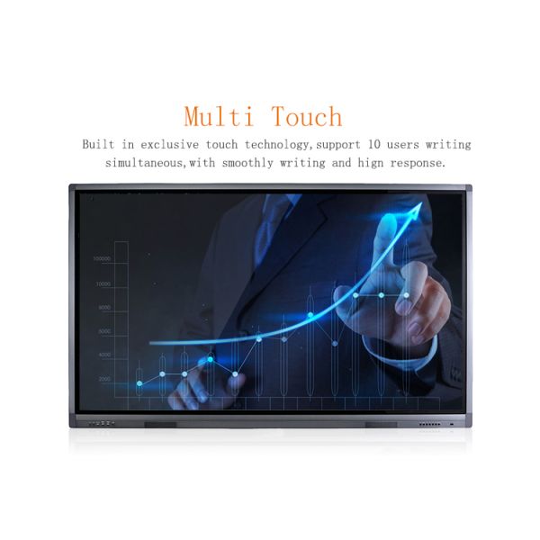 Infrared 10 Point Large Touch Screen Monitor , Smart Board Touch Screen Lcd Display 86 Inch