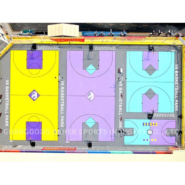 Ровный SPU поверхности справляясь материальная польза теннисного корта толщины 3mm