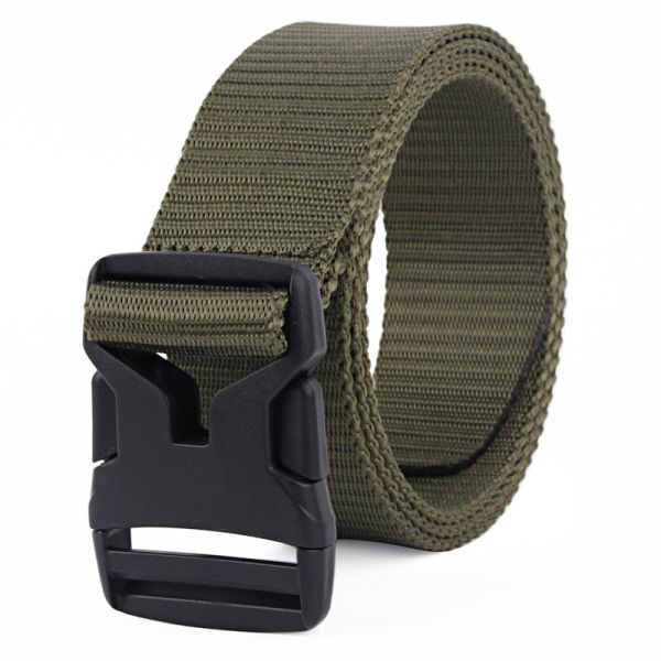 Пояса нейлона пряжки пинка полиэстер 1.5in Unisex пластикового военный