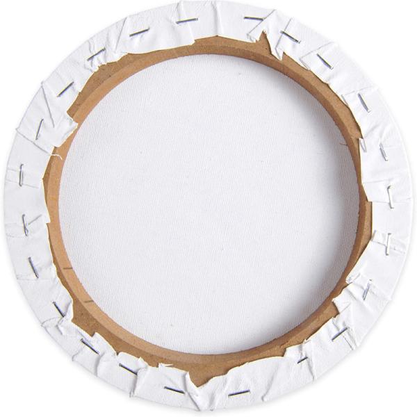 Toile de coton tendue ronde 30 cm pour la peinture