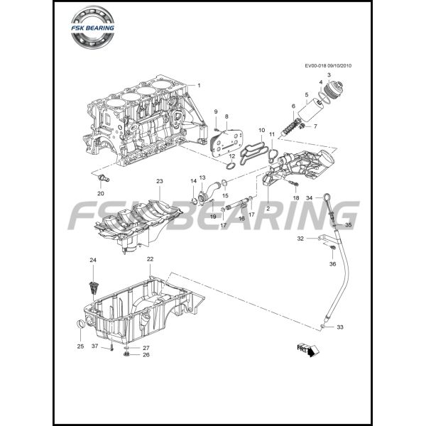 Chevrolet Cruze Opel Astra 55355603 12992593 Oil Cooler Fins