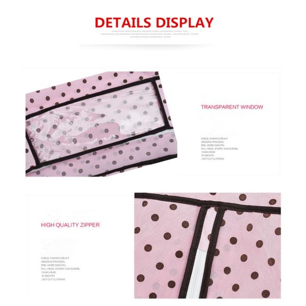 Bolso a prueba de polvo no tejido reciclable de la cubierta del traje del bolso del almacenamiento de la ropa de la limpieza en seco