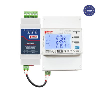 MID approved EM4373 CT 3*230/400V 0.05~5(6)A three phase power quality analyzer~electricity meter