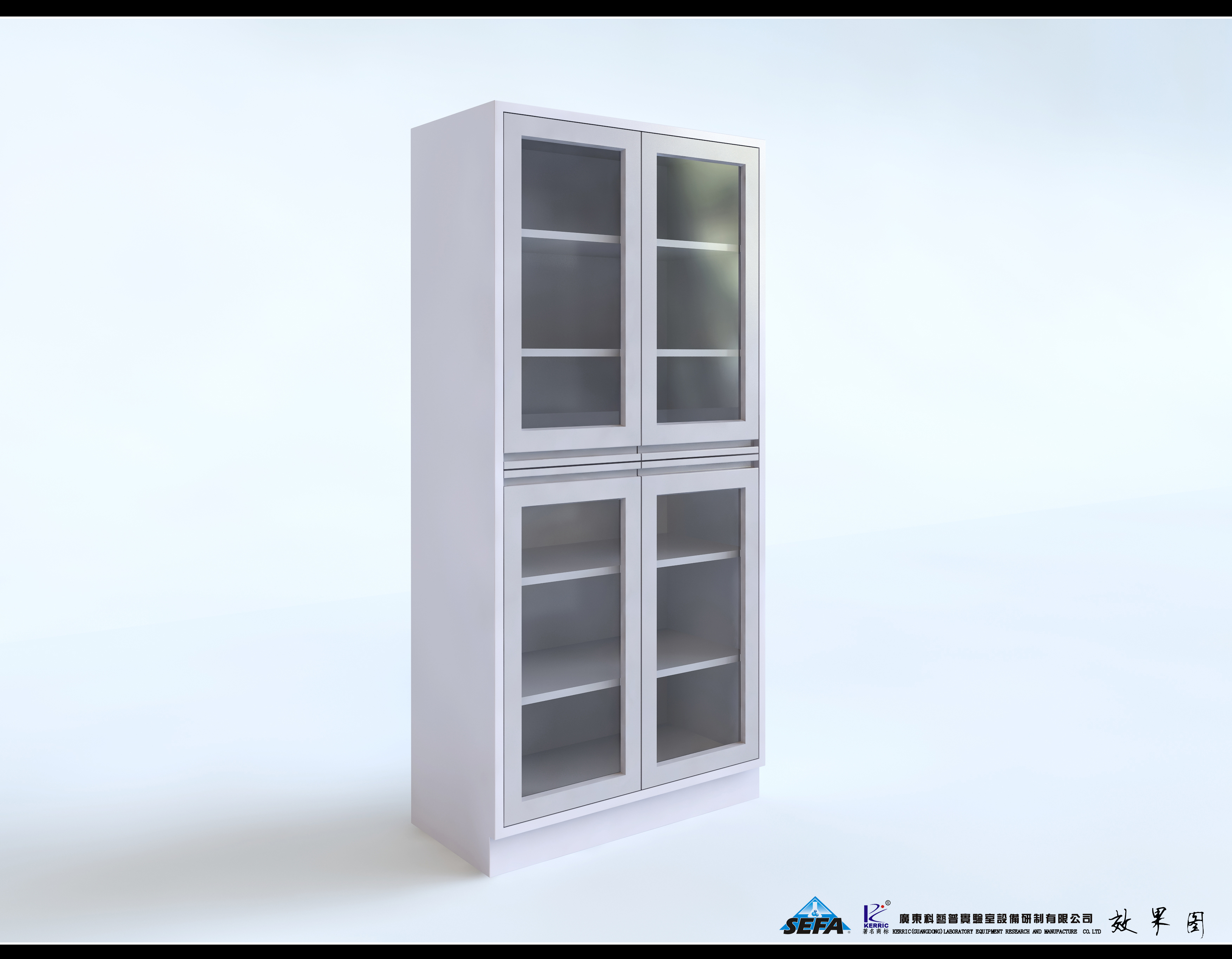 All Steel Medicine Storage Cabinet Heavy Duty Chemical Storage Cupboard With Glass Door