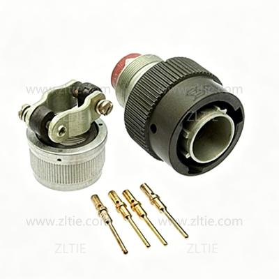 ZH23 Series Shell Size 14 4 Pin Male Plug with Straight Tail Attachment – СНЦ23