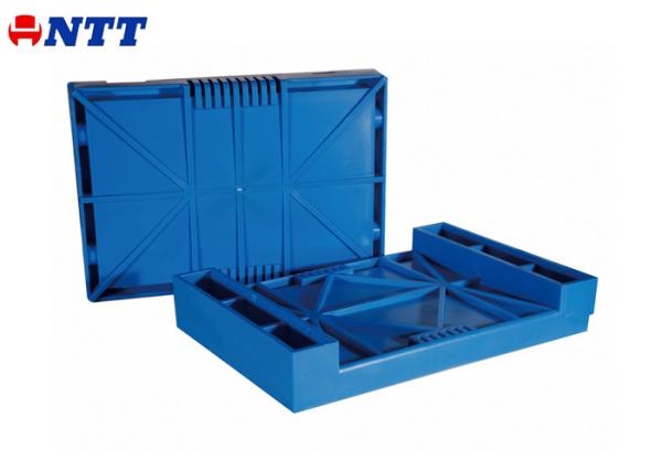 1 Cavity Injection Molded Parts Sprue Gate Blue Color PP Plastic Base Top