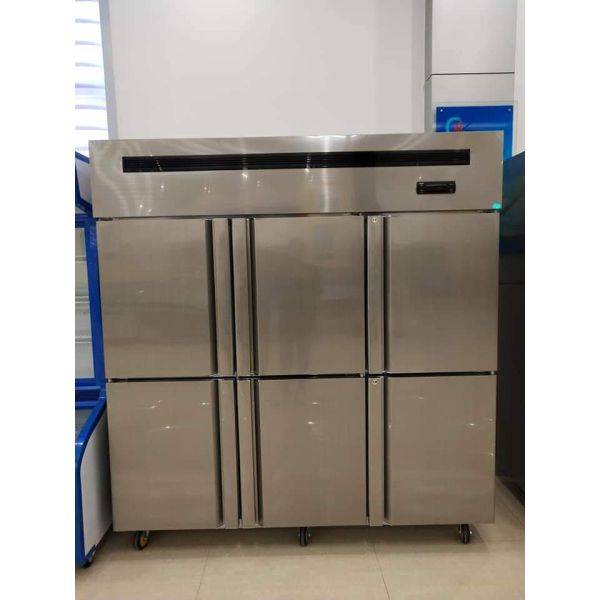 Restaurant 6 Door Commercial Stainless Steel Refrigerator Freezer 1800x700x1960mm