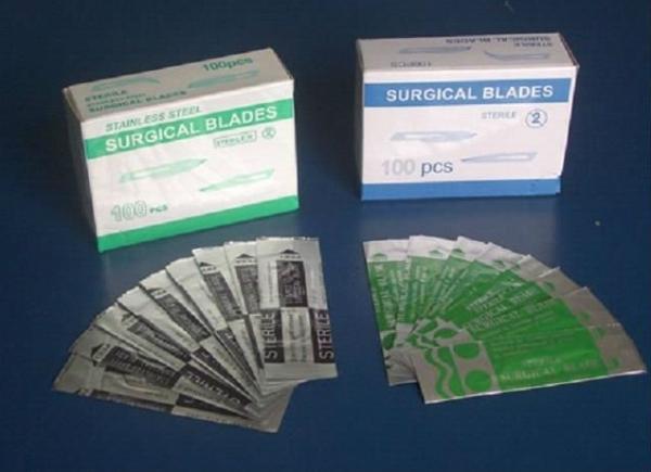 Disposable sterile surgical blades all sizes
