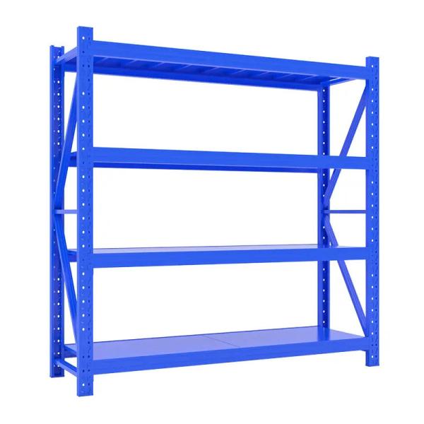 Orange White 4 Tier Industrial Rack Metal Industrial Garage Shelving
