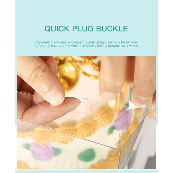 4-14 дюймовая упаковка свадебного торта с прозрачным окном и самостоятельно устанавливаемыми коробками