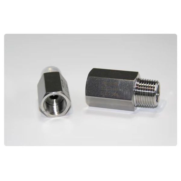 304 aço inoxidável válvula de retenção hexagonal de fio feminino/masculino para uso industrial de água