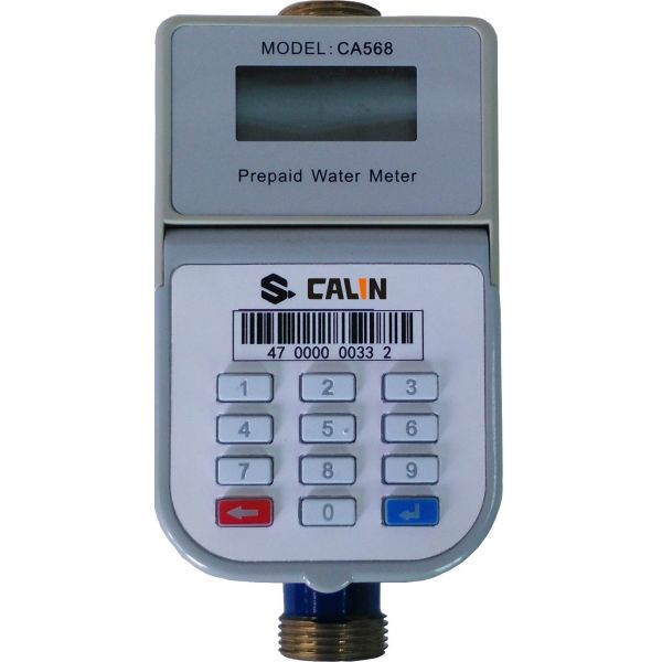 Standalone Keypad Prepaid Water Meters , Water Proof Electronic Water Meter