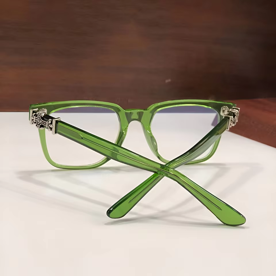 Myopia Green Black Hawksbill Leopard Print Gold Optical Guangdong Safety Aesthetic Casual Daily Men's Women's Glasses Fashion