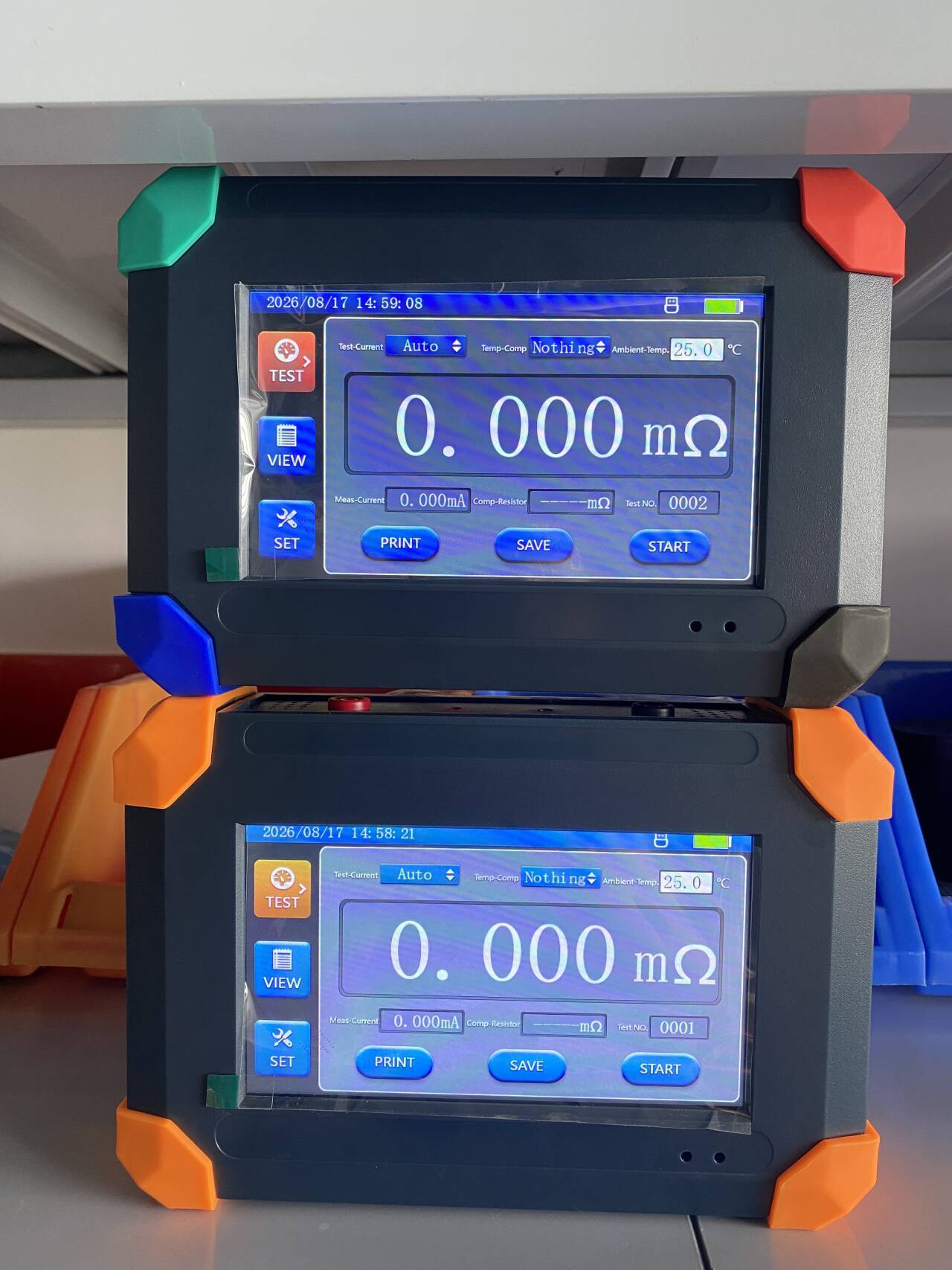 Handheld DC Resistance Tester with 0.2% Accuracy Multi-range Current Output and Auto-Ranging Measurement