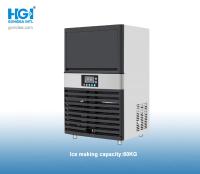 economia de energia industrial automática do fabricante de gelo da bancada de aço inoxidável de 450W 80KG