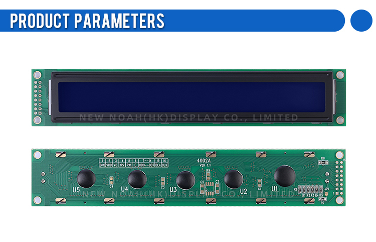 Blue Film White Letters 4002A High Brightness LCD Screen 2X40 4002 ST7066U 40*2-Character Dot Matrix Screen
