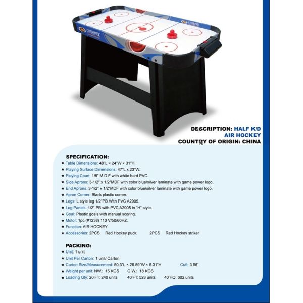 Color Graphics Kids Air Hockey Table , Wood MDF Mini Air Hockey Table For Family Fun