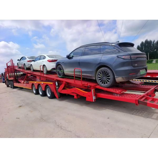 África Semi remolque confiable para vehículos: diseñado para el transporte eficiente de automóviles, garantizando la máxima protección y estabilidad