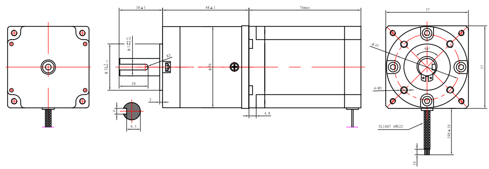 NEMA 23 57X57mm зацепил Stepper мотор с планетарной коробкой передач