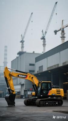 Yellow Used SANY SY75c Excavator Mini Digging Machine For Construction Sites