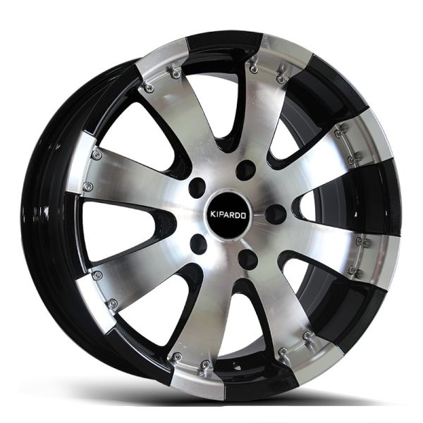 Customized Black 17 Inch Aluminum Wheel Rims With 4 Holes