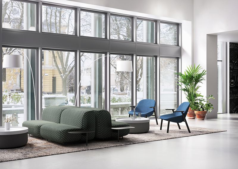 BRIC Series Modular Sectional Sofa OEM ODM Reception Sofa For Office
