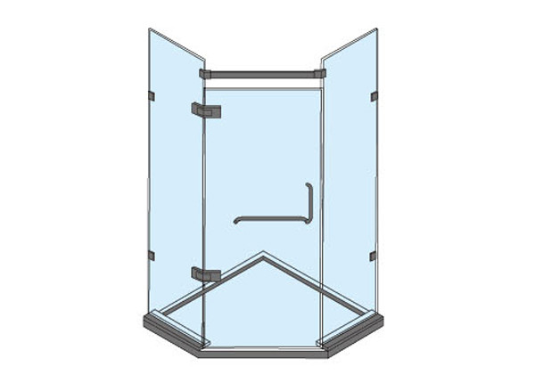 180 Degree Glass To Glass Door Hinges High Precision SUS 304 Corrosion Resistance
