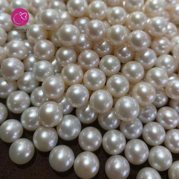 Handmade Loose Bead Imitation Pearl Diy Jewelry Findings Plastic Resin Nail Art Decor a Hole White Beige Bulk Pearls