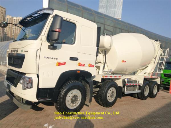 Euro concreto II do caminhão 371hp Sinotruk Howo 8x4 do misturador da carga do auto 12m3