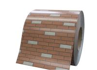JIS G3321 0.45mm Brick Grain PPGI PPGL Prepainted Galvalume Steel Coil Wall Cladding Usage 20 Years Warranty