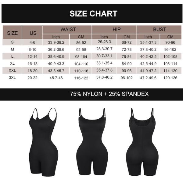 HEXIN Mulheres de controle de barriga ao ar livre Hip Dip Shapewear Suporte para 7 dias