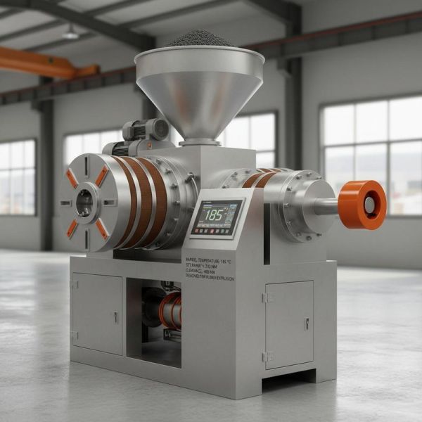 Automatic Feeding Rubber Extruder Featuring 450 Mm Clearance and Production Capacity 1500 to 2200 Kg per Hour Suitable for Rubber Manufacturing