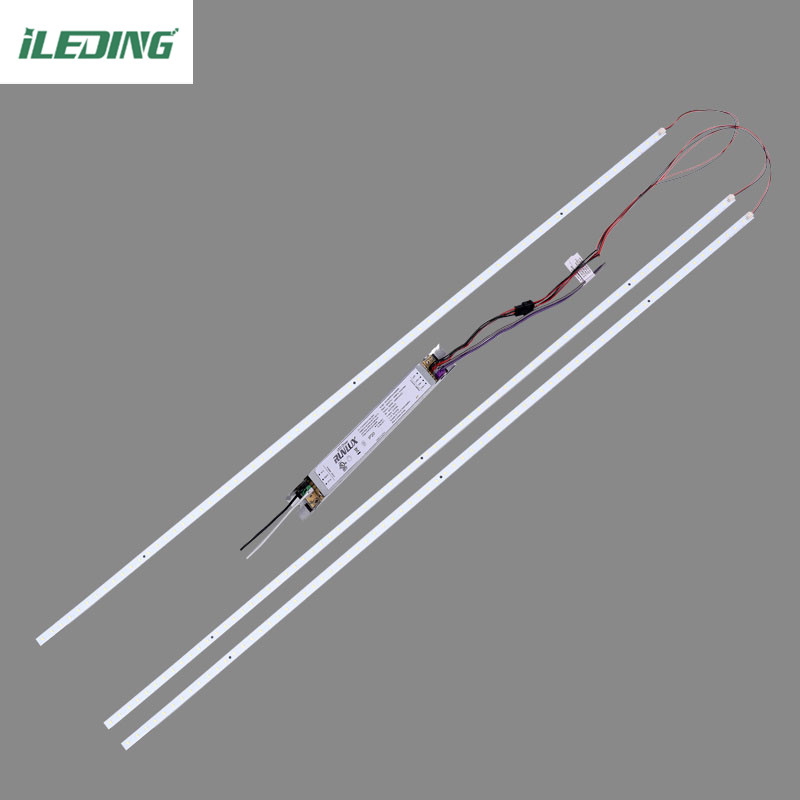 PC Material 46W 1-10v Dimming LED Magnetic Light Linear Retrofit Kits For Troffer