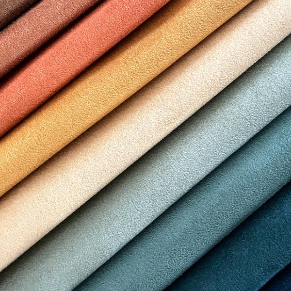 Wrinkle Free Suede Textile Silky Polyester Fabric For Seating Decor