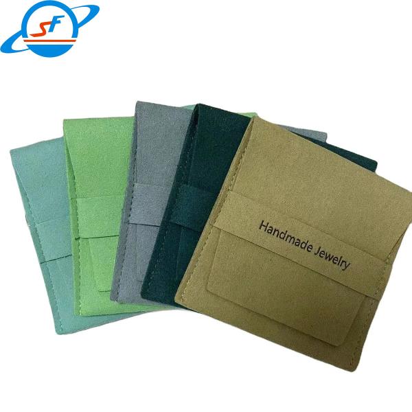 Fábrica de microfibra personalizada Sacos de transporte Maletas Caixas de presentes Bolsas de jóias pulseiras brincos brincos bolsas de envelope jóias ba