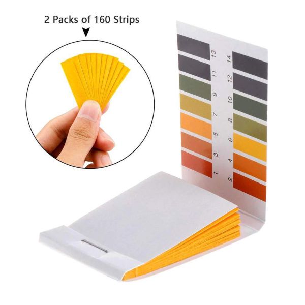 LAB 0-14 pH Paper Test Strips Universal Indicator Paper for pH 1-14 Alkalinity Testing