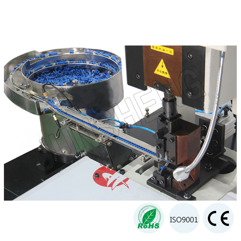 HR-D009 Automatic Individual Terminal Vibrate Plate Feeding Crimping Machine