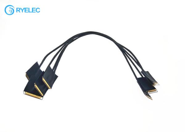 40 Pin Electronic LVDS Cable Assembly For Advertising Machine IPEX Housing Available