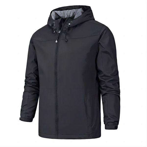                  Custom Logo Windbreaker Jacket Men Outdoor Sports Plus Size Climb Mountain Thin Waterproof Hooded Coats             