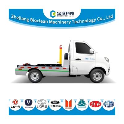 4.1M3 1.5ton Pure Electric Hook Lift Garbage Truck With 2840Kg Loading Capacity