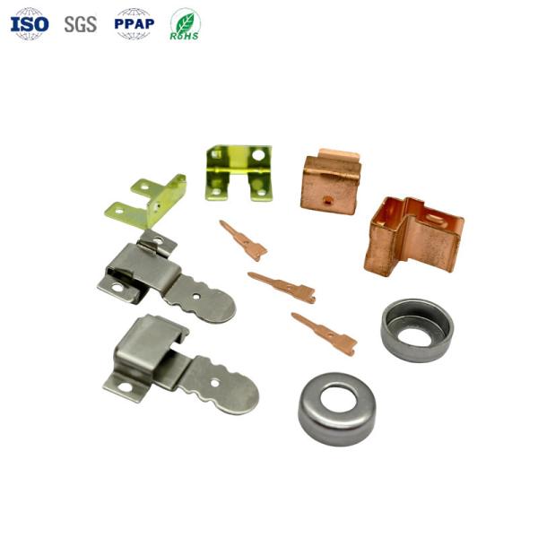 Customized Precision Automotive Electrical Stamping Brass/Copper Tolerances 0.02mm High Conductivity IATF 16949