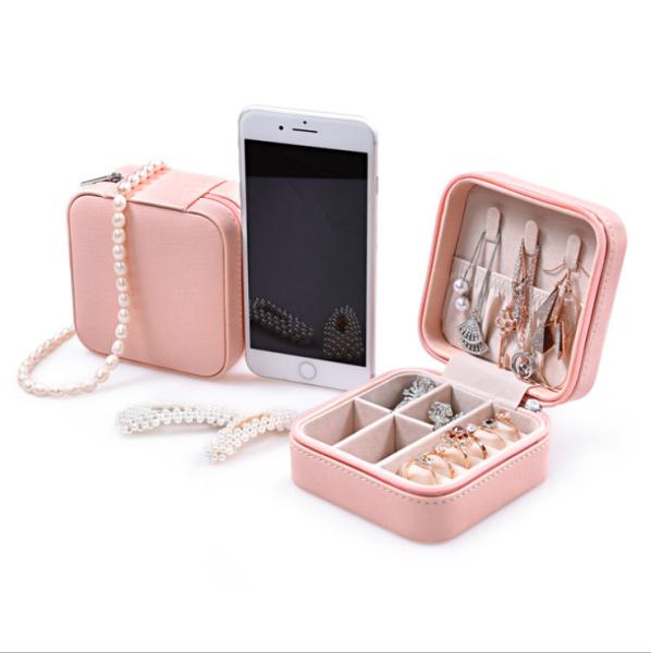 Single Layer Jewellery Organiser Box 12cm 5cm Portable Jewelry Holder