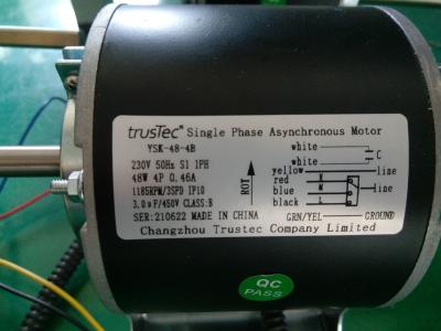 230V 48W 4 Pole Single Phase Motor FCU Motor three speed