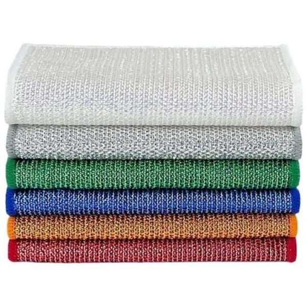 KILINE Non Scratch Wire Dishcloth Wet And Dry Cleaning Cloths Travel Household Cleaning Supplies Tools