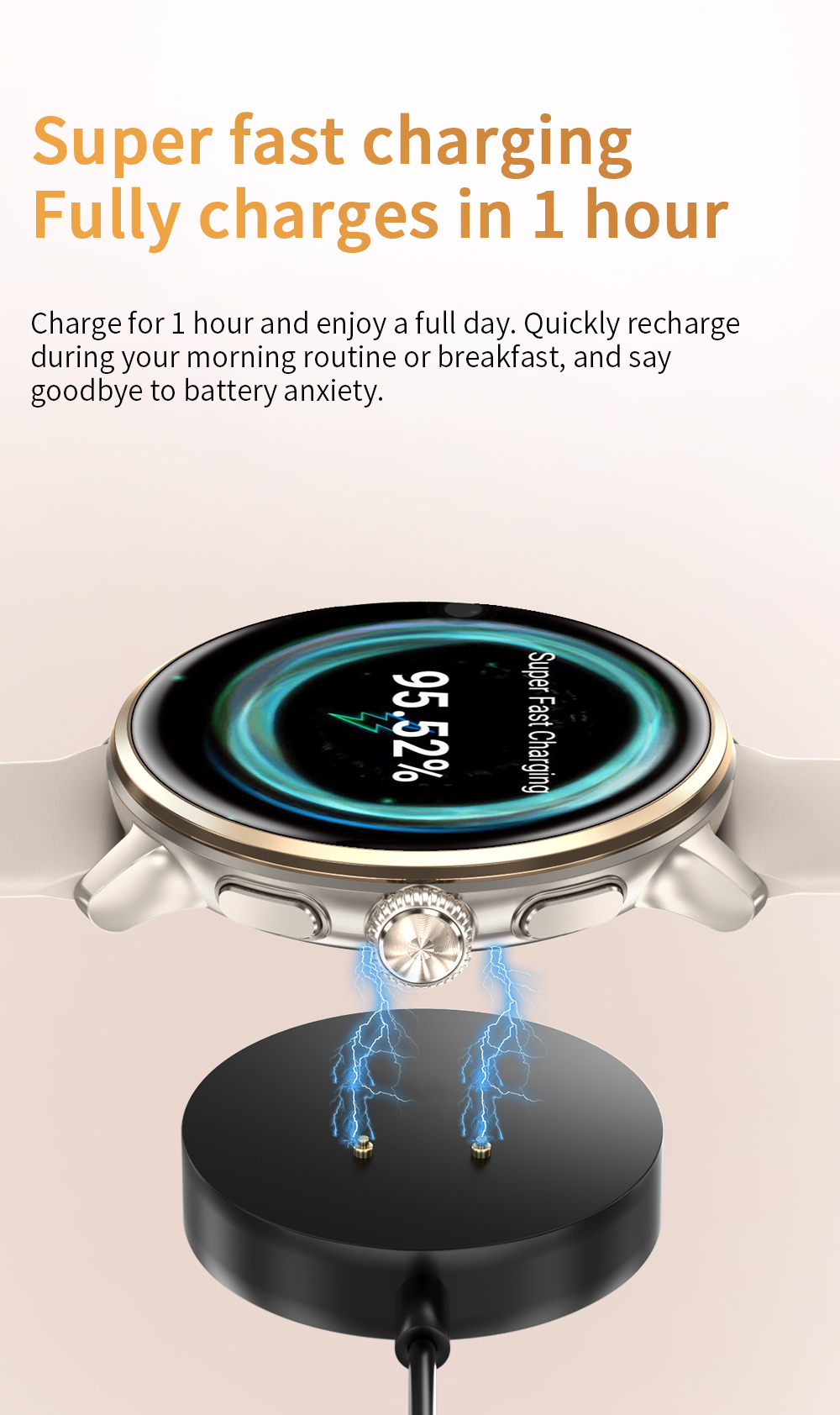 H88 4G Android Women's Smart Watch 49mm AMOLED Display 3GB+32GB Storage NFC SIM Card Video Call IP68 Waterproof Alloy SDK