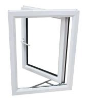 UPVC Casement European Design Upvc House Window White Double Glazing  Swing Glass Window